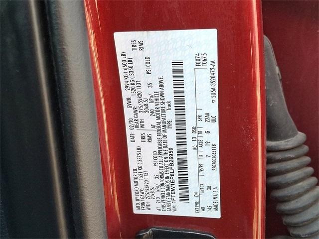 Photo of 2020 Rapid Red Metallic Tinted Clearcoat Ford F-150