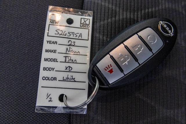 Photo of 2023 Glacier White Nissan Titan XD