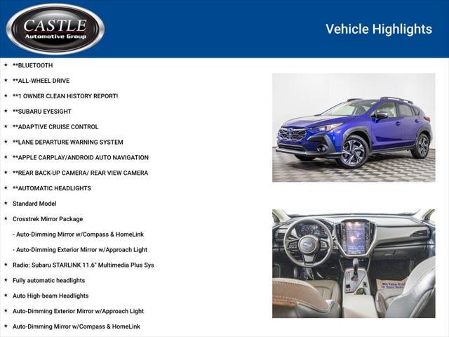 Photo of 2024 Sapphire Blue Pearl Subaru Crosstrek