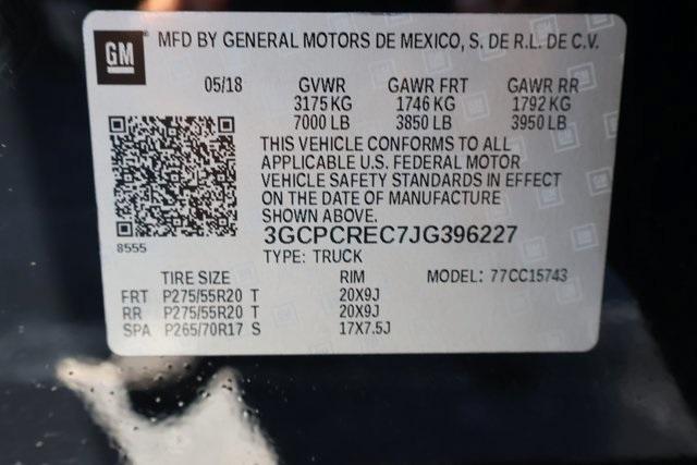 Photo of 2018 Black Chevrolet Silverado 1500