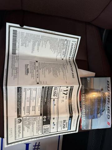 Photo of 2025 White Knuckle Clearcoat Dodge Durango