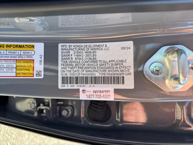 Photo of 2024 Urban Gray Pearl Honda Accord Hybrid