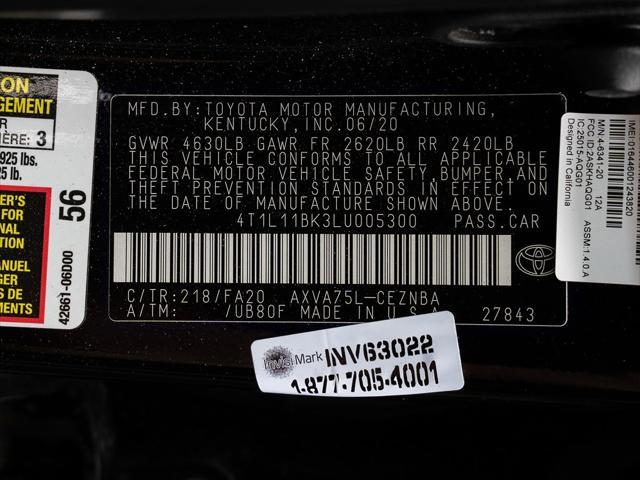 Photo of 2020 Midnight Black Metallic Toyota Camry