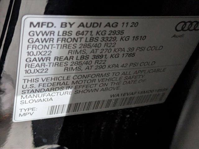 Photo of 2021 Orca Black Metallic Audi Q8