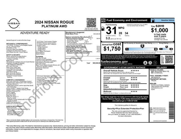Photo of 2024 Boulder Gray Pearl Nissan Rogue