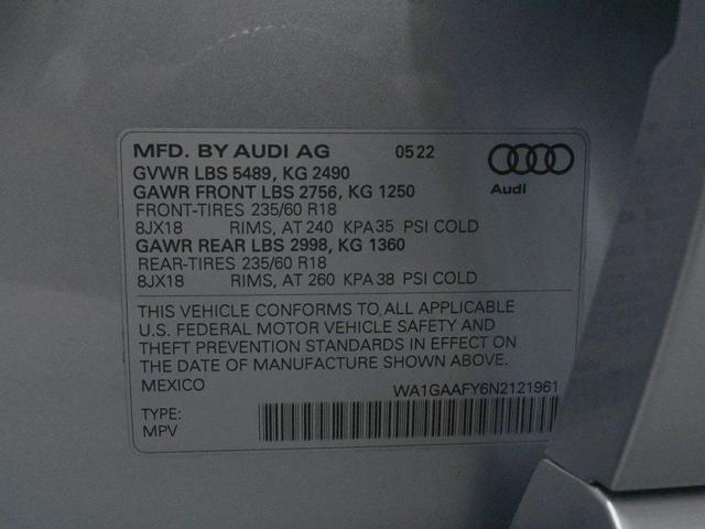 Photo of 2022 Florett Silver Metallic Audi Q5