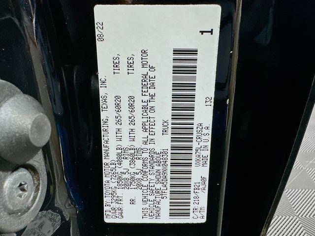 Photo of 2022 Midnight Black Toyota Tundra