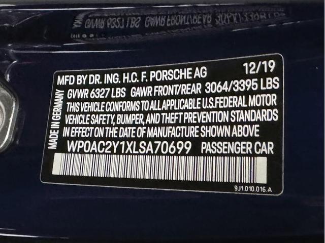 Photo of 2020 Gentian Blue Metallic Porsche Taycan