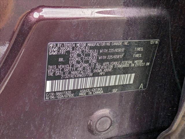 Photo of 2017 Black Currant Metallic Toyota RAV4
