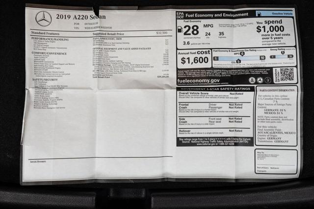 Photo of 2019 Jupiter Red Mercedes-Benz A-Class
