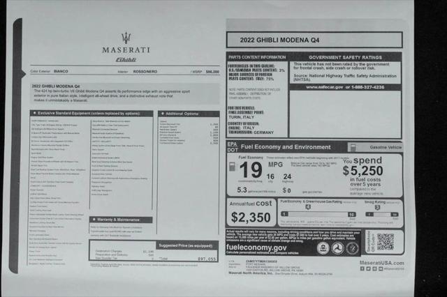 Photo of 2022 Bianco Maserati Ghibli