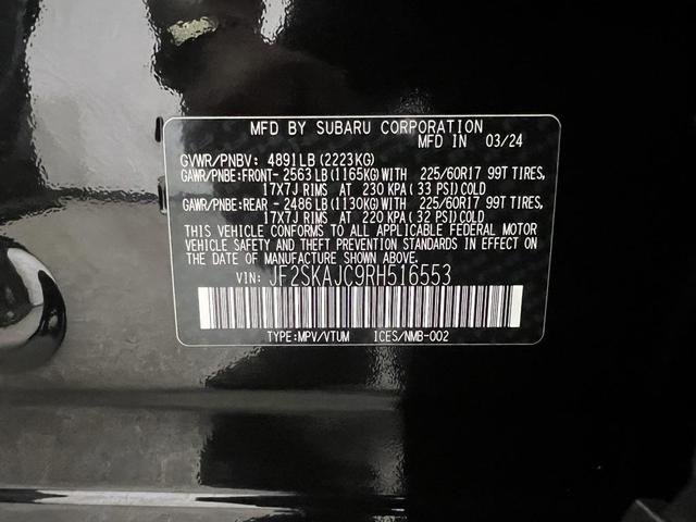 Photo of 2024 Crystal Black Silica Subaru Forester