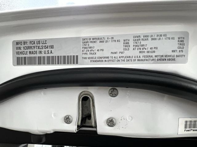Photo of 2020 Bright White Clearcoat RAM 1500