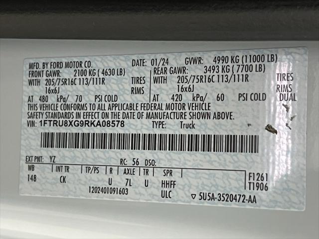 Photo of 2024 Oxford White Ford Transit-350