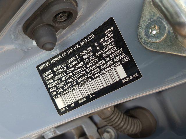Photo of 2020 Sonic Gray Pearl Honda Civic
