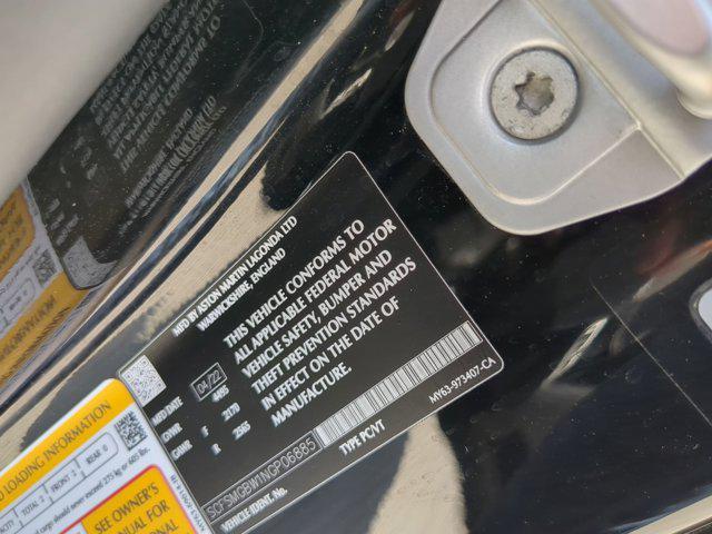 Photo of 2022 Jet Black Aston Martin Vantage