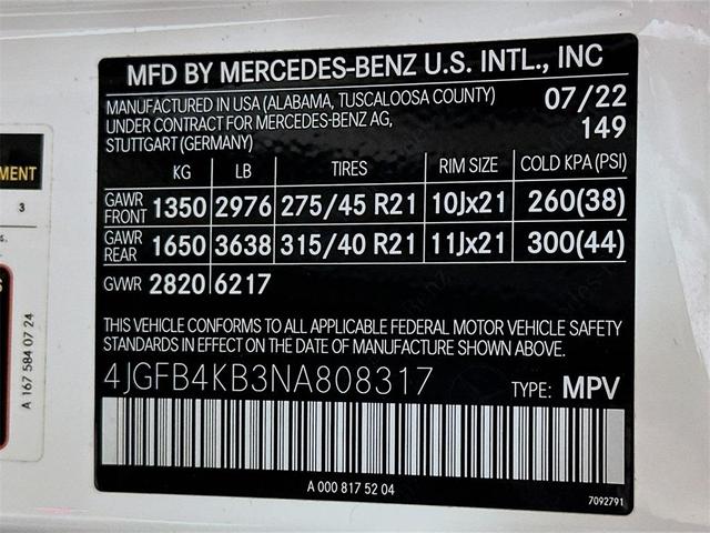Photo of 2022 Polar White Mercedes-Benz GLE 350