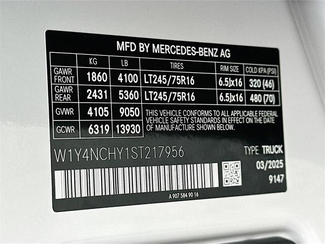 Photo of 2025 White Mercedes-Benz Sprinter 2500