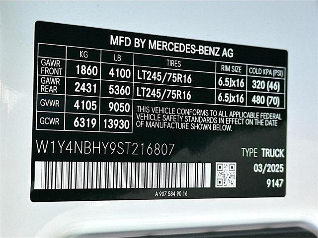 Photo of 2025 White Mercedes-Benz Sprinter 2500