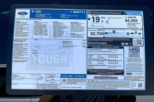 Photo of 2025 Star White Metallic Tri-Coat Ford F-150