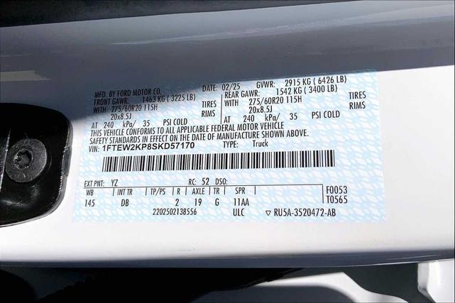 Photo of 2025 White Ford F-150