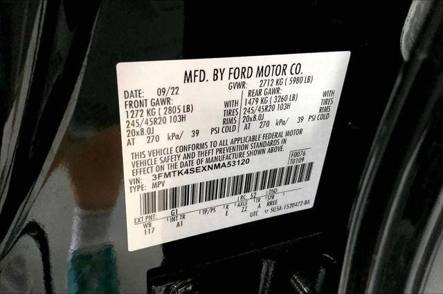 Photo of 2022 Shadow Black Ford Mustang Mach-E