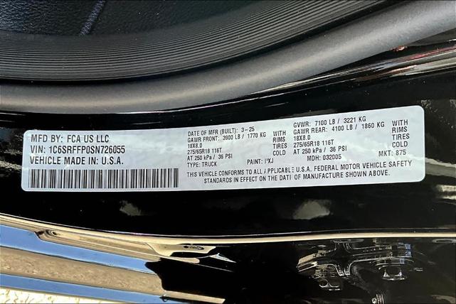 Photo of 2025 Diamond Black RAM 1500