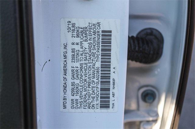 Photo of 2020 Platinum White Pearl Honda Accord