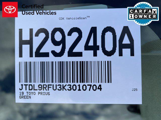 Photo of 2019 SEA GLASS Toyota Prius