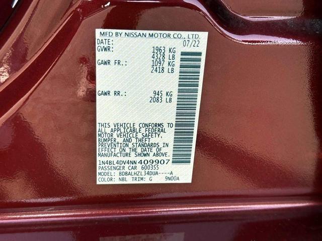 Photo of 2022 Scarlet Ember Nissan Altima
