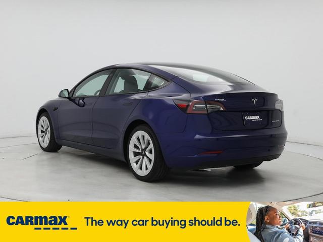 Photo of 2022 Blue Tesla Model 3