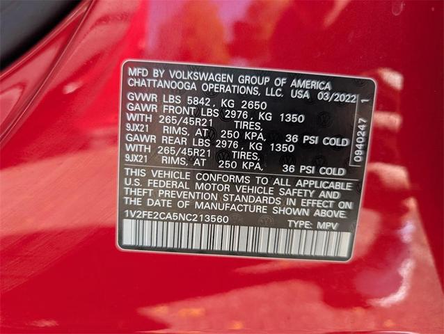 Photo of 2022 Aurora Red Metallic Volkswagen Atlas Cross Sport