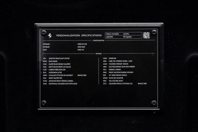 Photo of 2021 Nero Ferrari F8 Spider