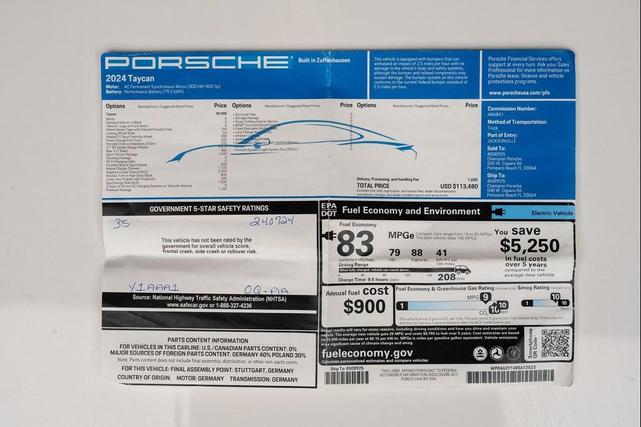 Photo of 2024 Carrara White Metallic Porsche Taycan