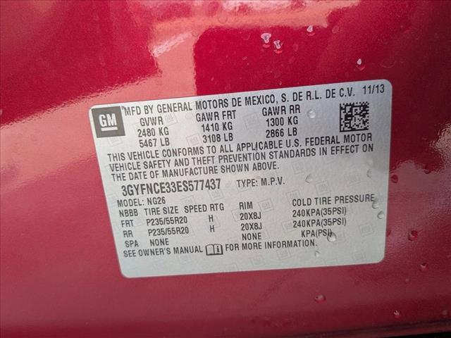 Photo of 2014 Crystal Red Tintcoat Cadillac SRX