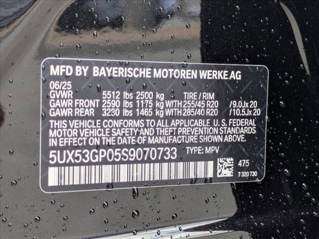 Photo of 2025 Black Sapphire Metallic BMW X3