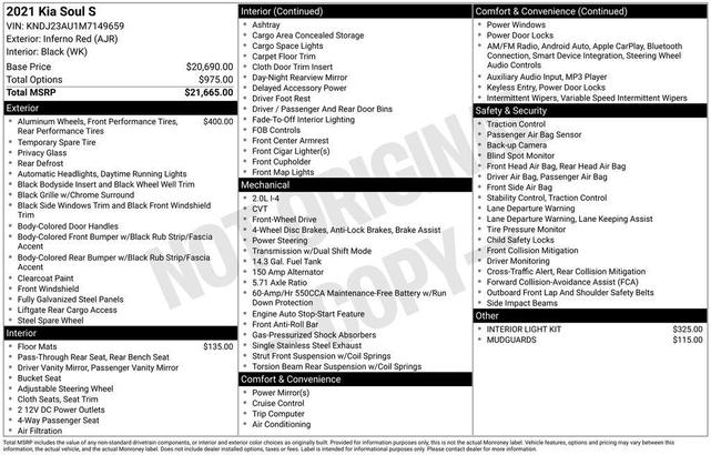 Photo of 2021 Inferno Red Kia Soul