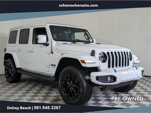 Photo of 2021 Bright White Clearcoat Jeep Wrangler Unlimited 4xe