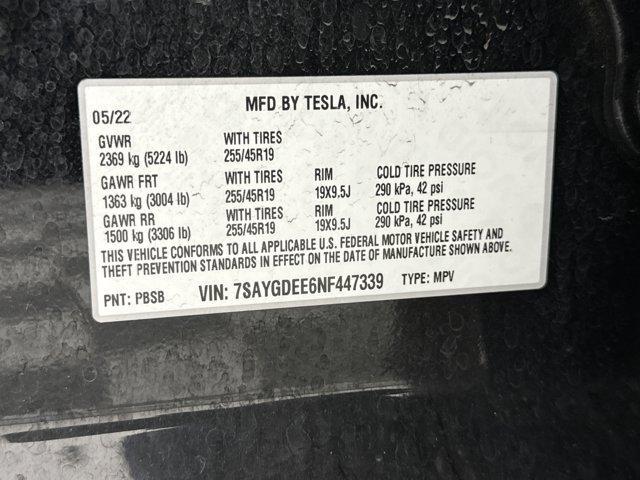 Photo of 2022 Solid Black Tesla Model Y