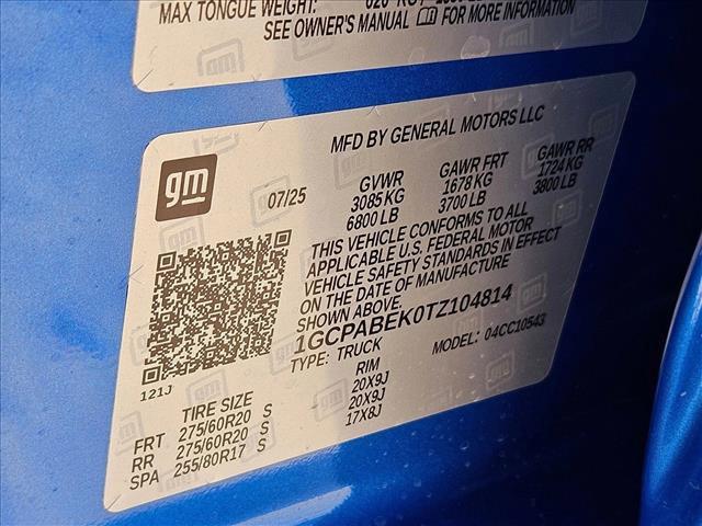Photo of 2026 Riptide Blue Metallic Chevrolet Silverado 1500
