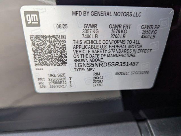 Photo of 2025 Black Chevrolet Tahoe
