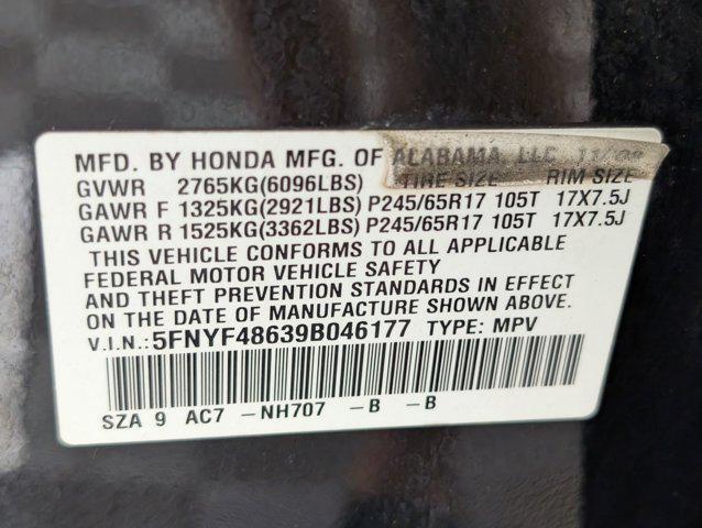 Photo of 2009 Formal Black Honda Pilot
