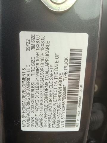Photo of 2023 Modern Steel Metallic Honda Ridgeline