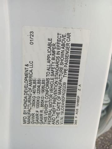 Photo of 2023 Platinum White Pearl Acura Integra