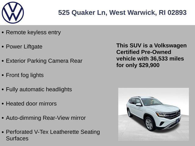 Photo of 2022 Pure White Volkswagen Atlas
