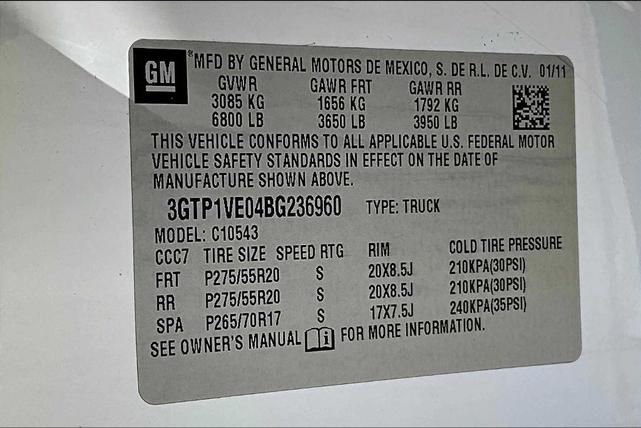 Photo of 2011 Summit White GMC Sierra 1500