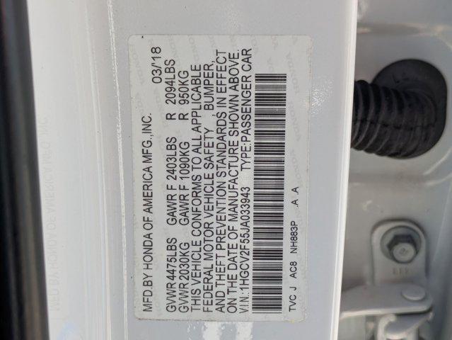 Photo of 2018 Platinum White Pearl Honda Accord