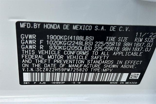 Photo of 2023 Platinum White Pearl Honda HR-V