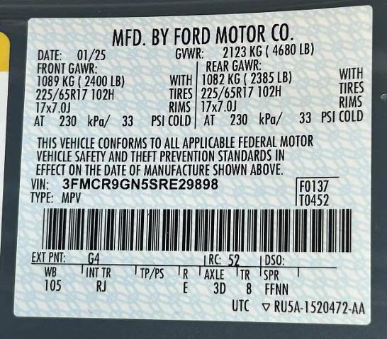 Photo of 2025 Azure Gray Metallic Tri-Coat Ford Bronco Sport