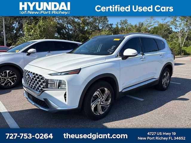 Photo of 2021 Quartz White Hyundai SANTA FE